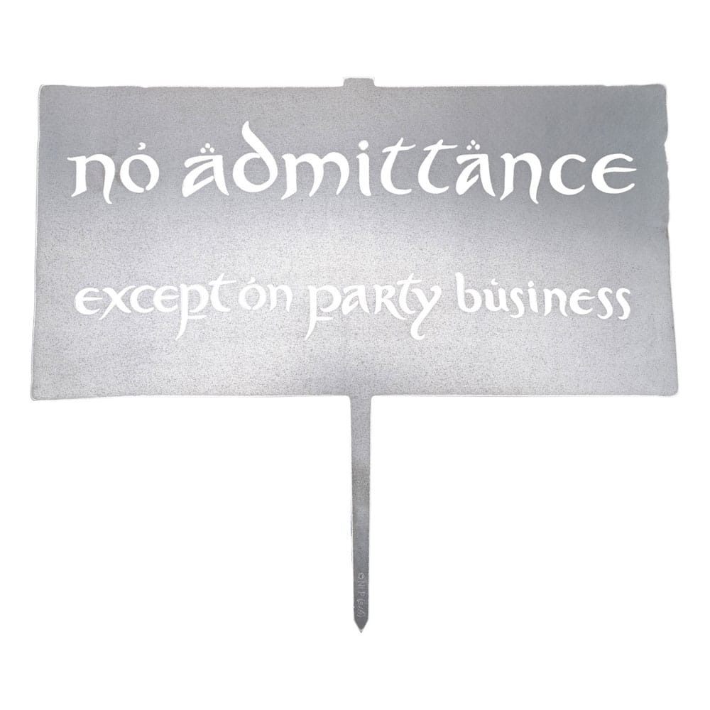Le Seigneur des Anneaux Metalbird No Admittance Sign 32 cm