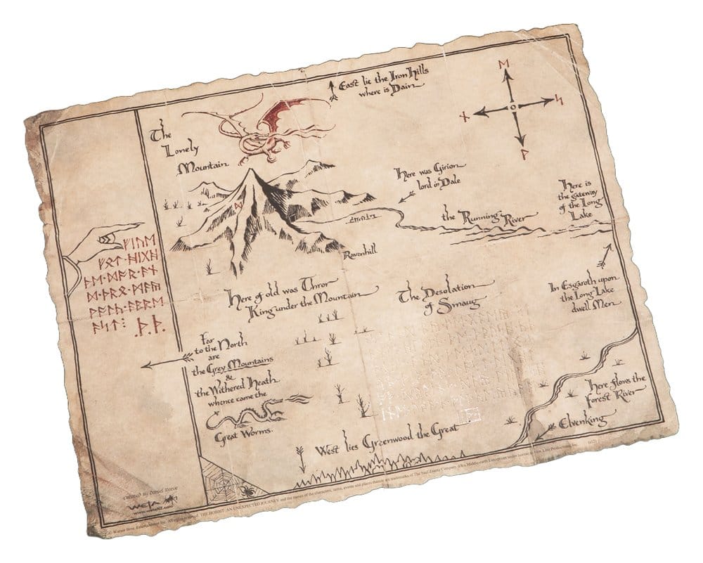 Le Hobbit impression Art Print Thorin's Map 40 x 30 cm