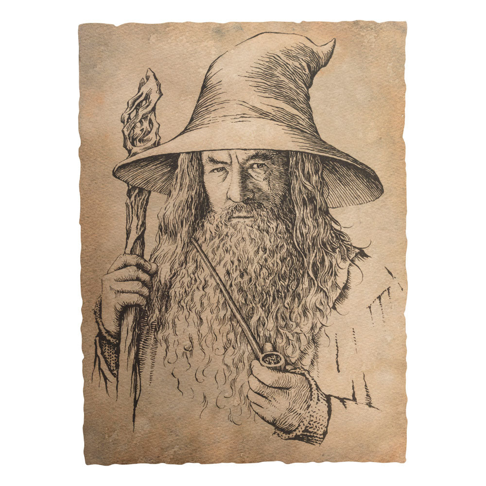 Le Hobbit impression Art Print Portrait of Gandalf the Grey 21 x 28 cm