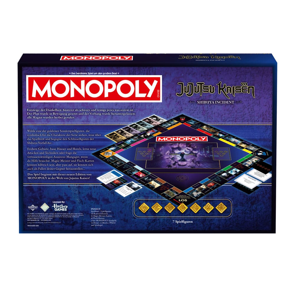 Monopoly jeu de plateau Jujutsu Kaisen Season 2 *ALLEMAND*