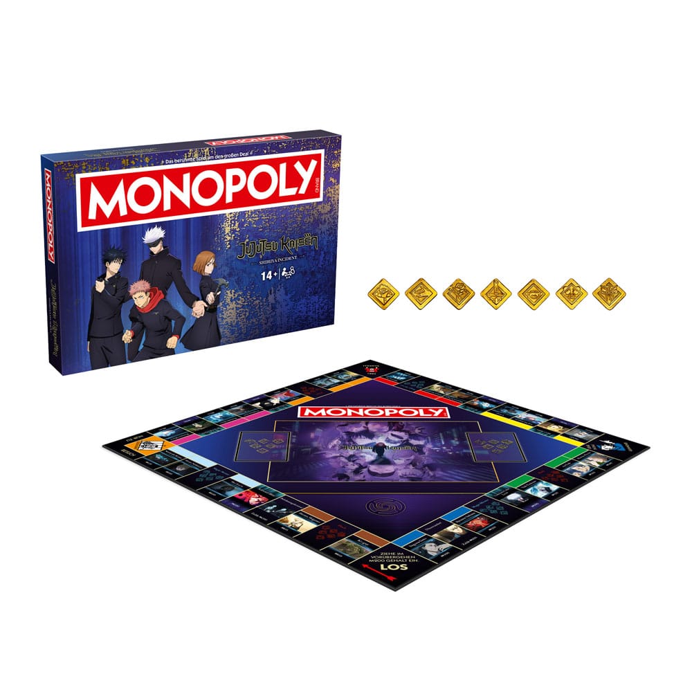 Monopoly jeu de plateau Jujutsu Kaisen Season 2 *ALLEMAND*