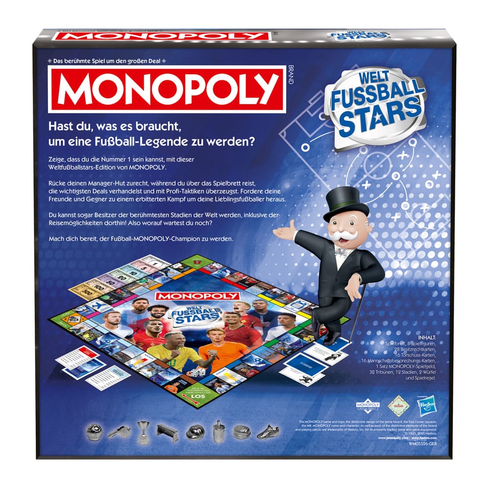 Monopoly jeu de plateau Weltfussballstars *ALLEMAND*