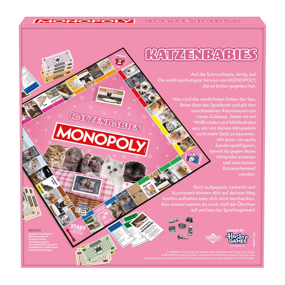 Monopoly jeu de plateau Katzenbabys *ALLEMAND*