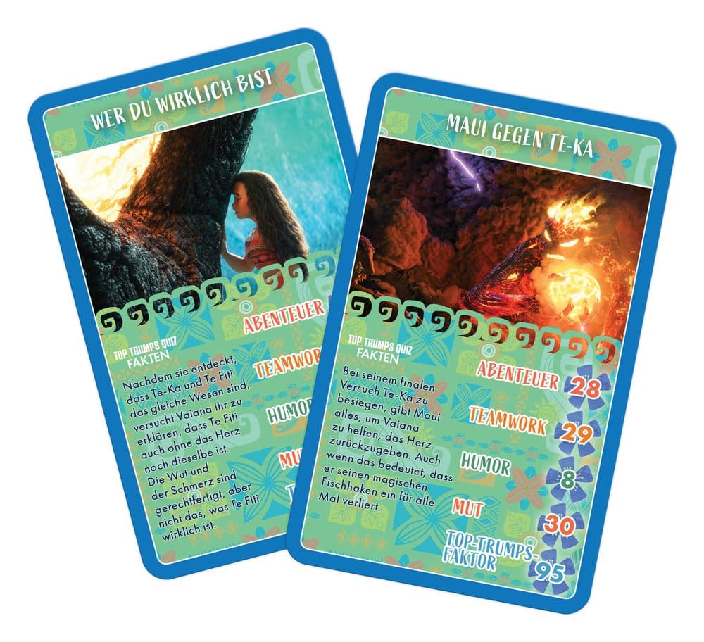 Vaiana, la Légende du bout du monde jeu de cartes Top Trumps *ALLEMAND*