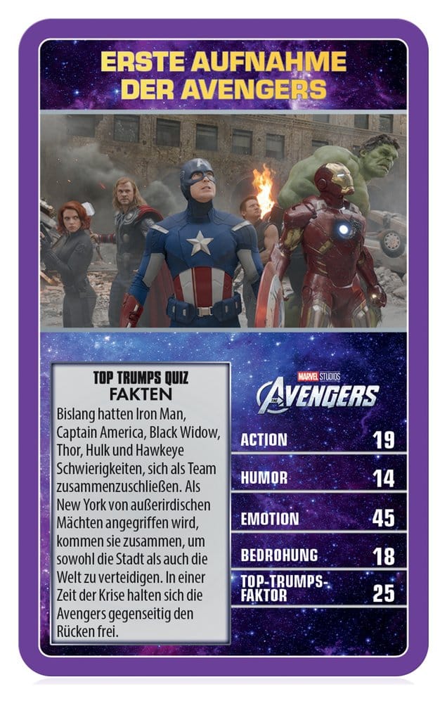Marvel jeu de cartes Top Trumps Collectables *ALLEMAND*