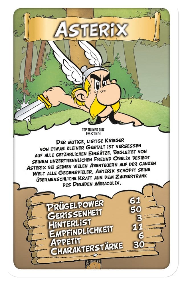 Astérix jeu de cartes Top Trumps *ALLEMAND*