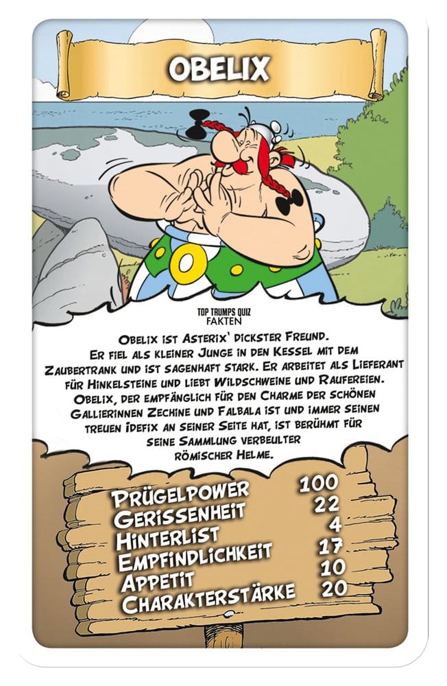 Astérix jeu de cartes Top Trumps *ALLEMAND*
