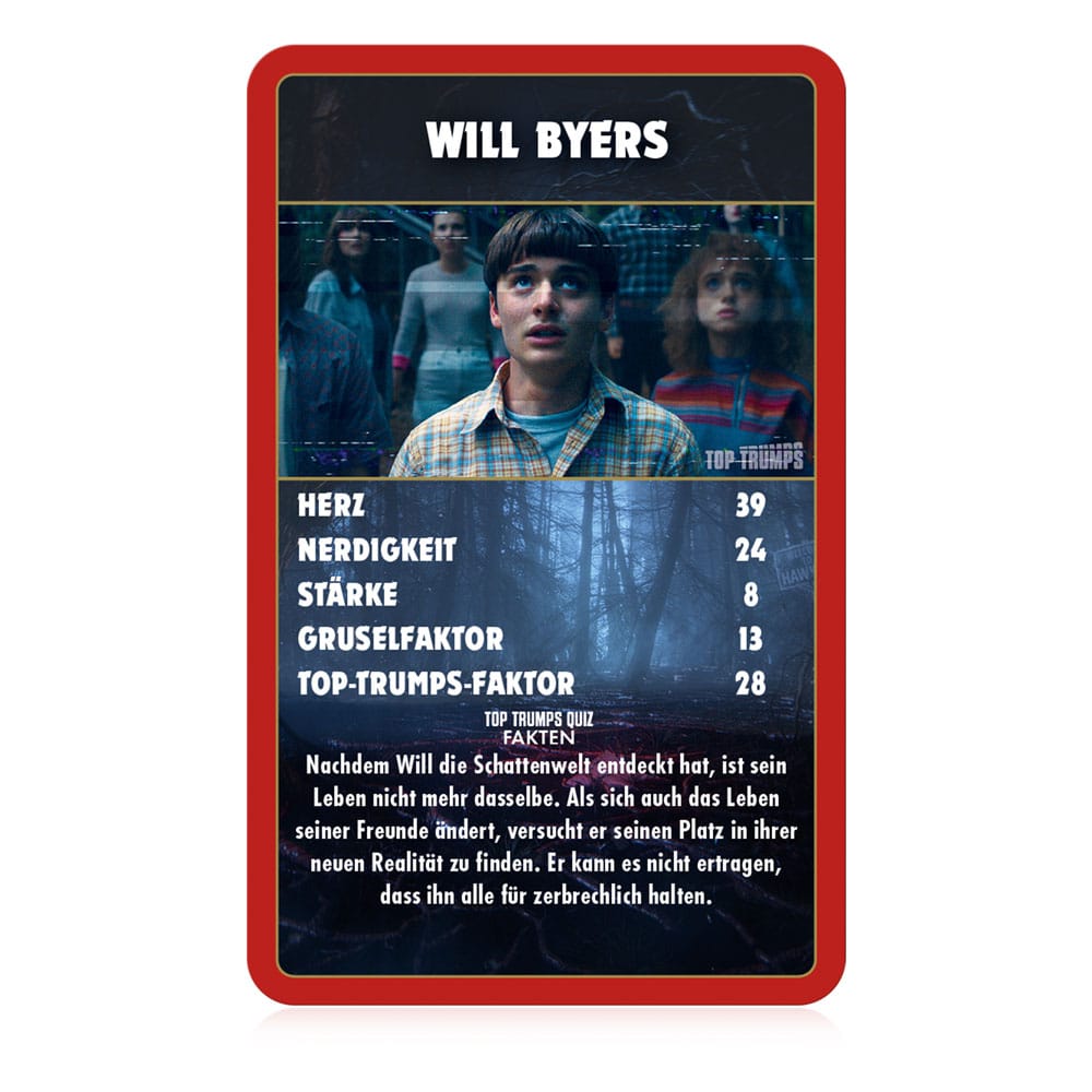 Stranger Things Jeu de cartes Top Trumps Collectables *ALLEMAND*
