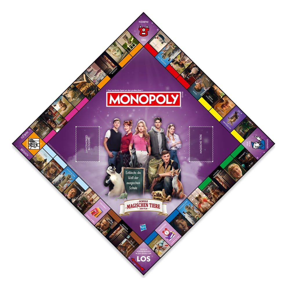 Monopoly jeu de plateau L'école des animaux magiques *ALLEMAND*