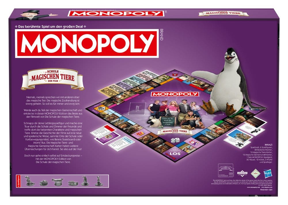 Monopoly jeu de plateau L'école des animaux magiques *ALLEMAND*