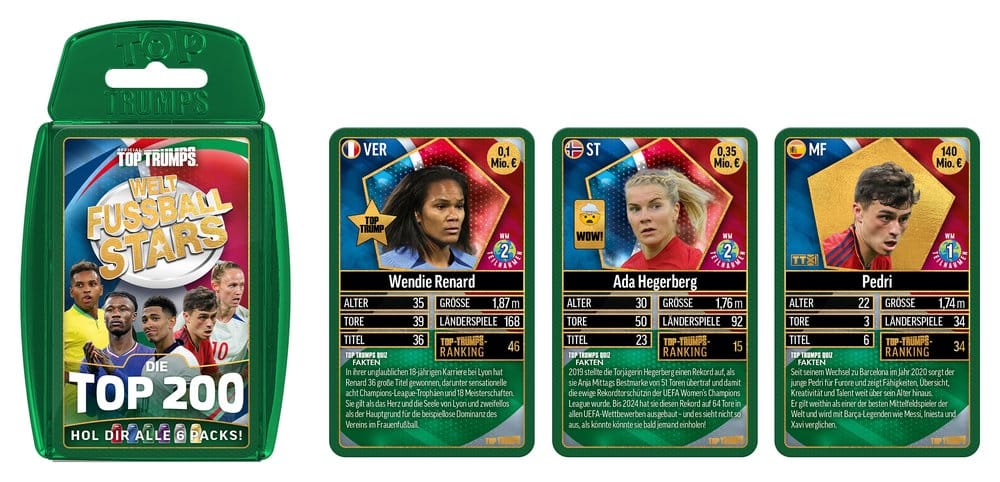 World Football Stars jeu de cartes 200 Pack 3 *ALLEMAND*