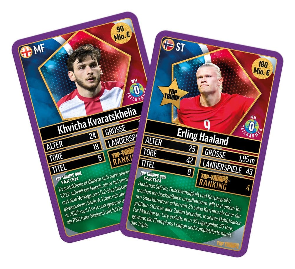 World Football Stars jeu de cartes 200 Pack 4 *ALLEMAND*