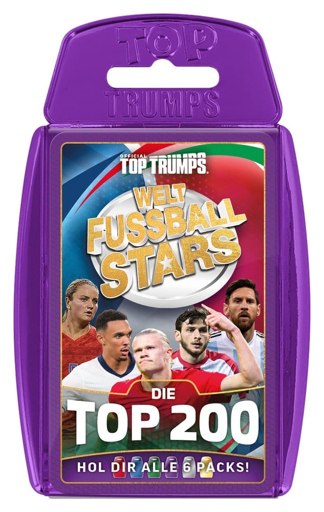 World Football Stars jeu de cartes 200 Pack 4 *ALLEMAND*