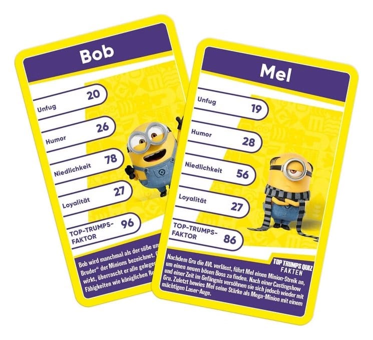 Les Minions jeu de cartes Top Trumps *ALLEMAND*
