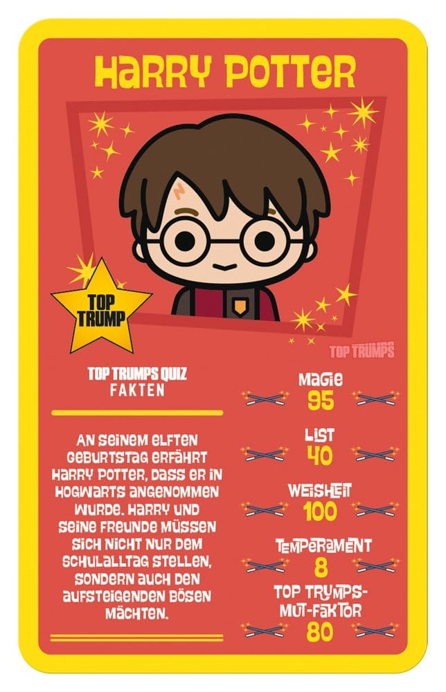 Harry Potter jeu de cartes Top Trumps Chibi Style *ALLEMAND*