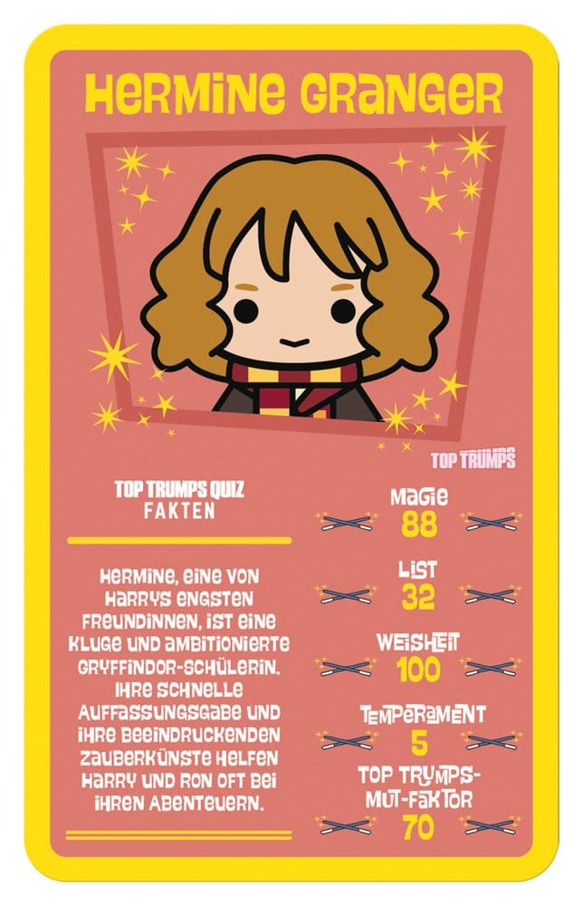 Harry Potter jeu de cartes Top Trumps Chibi Style *ALLEMAND*