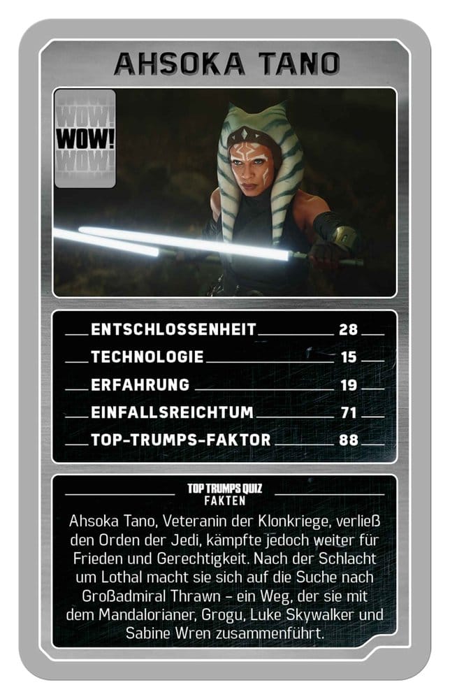 The Mandalorian and Grogu jeu de cartes Top Trumps Collectables *ALLEMAND*