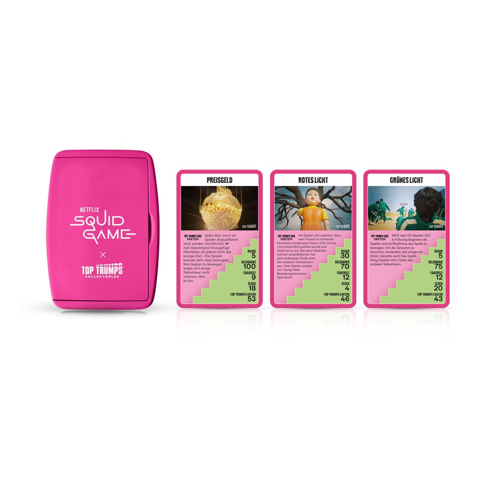 Squid Game jeu de cartes Top Trumps Collectables *ALLEMAND*