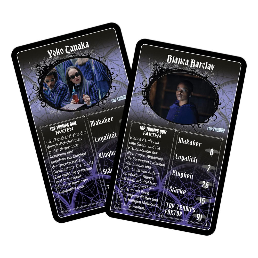 Wednesday jeu de cartes Top Trumps *ALLEMAND*