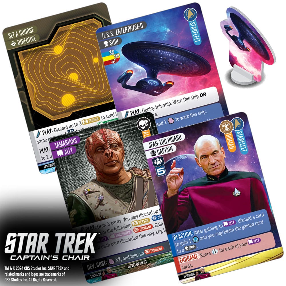 Star Trek: Captain's Chair Game jeu de cartes *ANGLAIS*