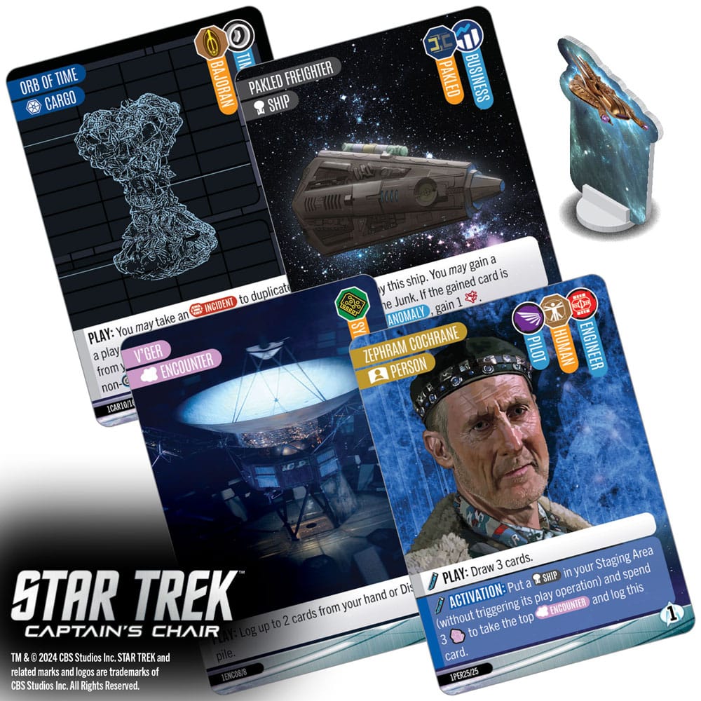 Star Trek: Captain's Chair Game jeu de cartes *ANGLAIS*