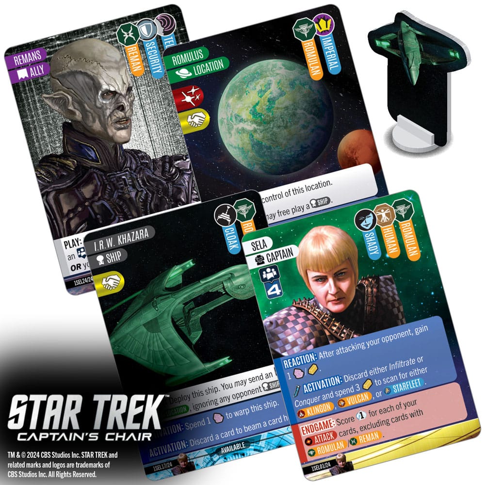 Star Trek: Captain's Chair Game jeu de cartes *ANGLAIS*
