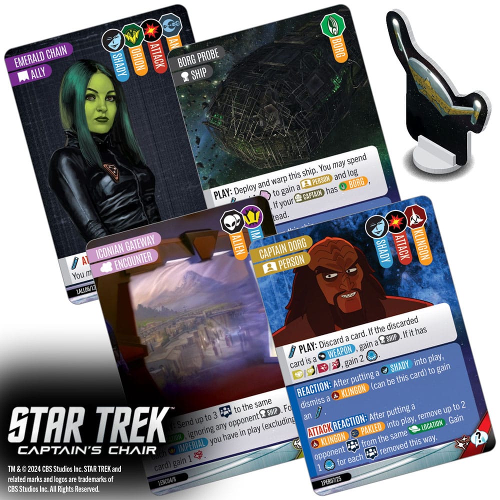 Star Trek: Captain's Chair Game jeu de cartes *ANGLAIS*