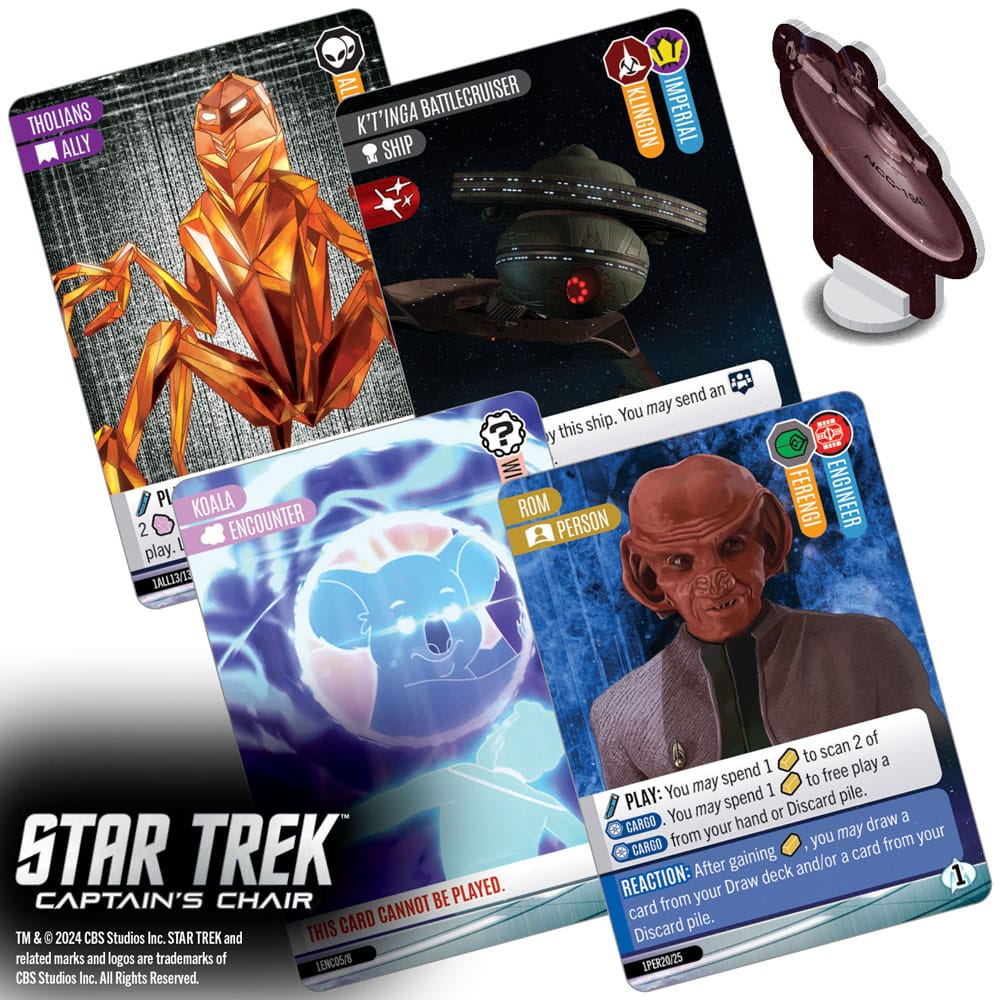 Star Trek: Captain's Chair Game jeu de cartes *ANGLAIS*