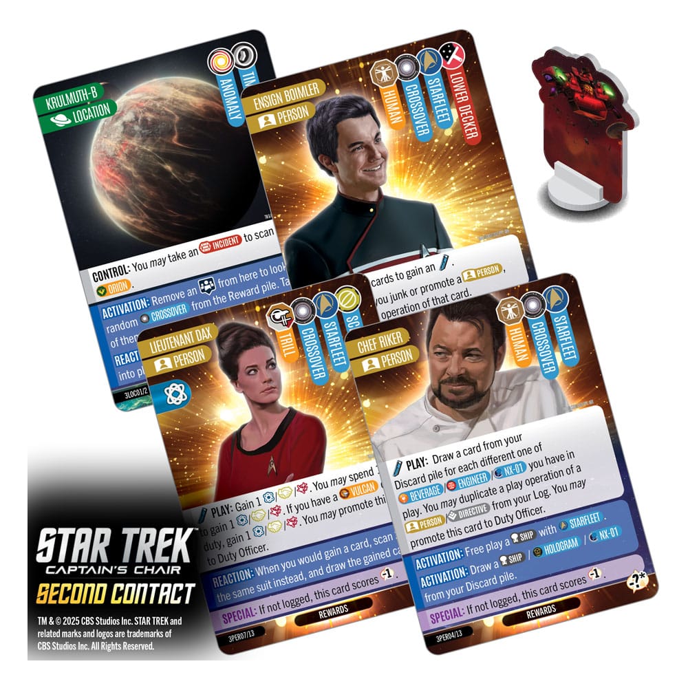 Star Trek: Captain's Chair Game jeu de cartes Second Contact *ANGLAIS*