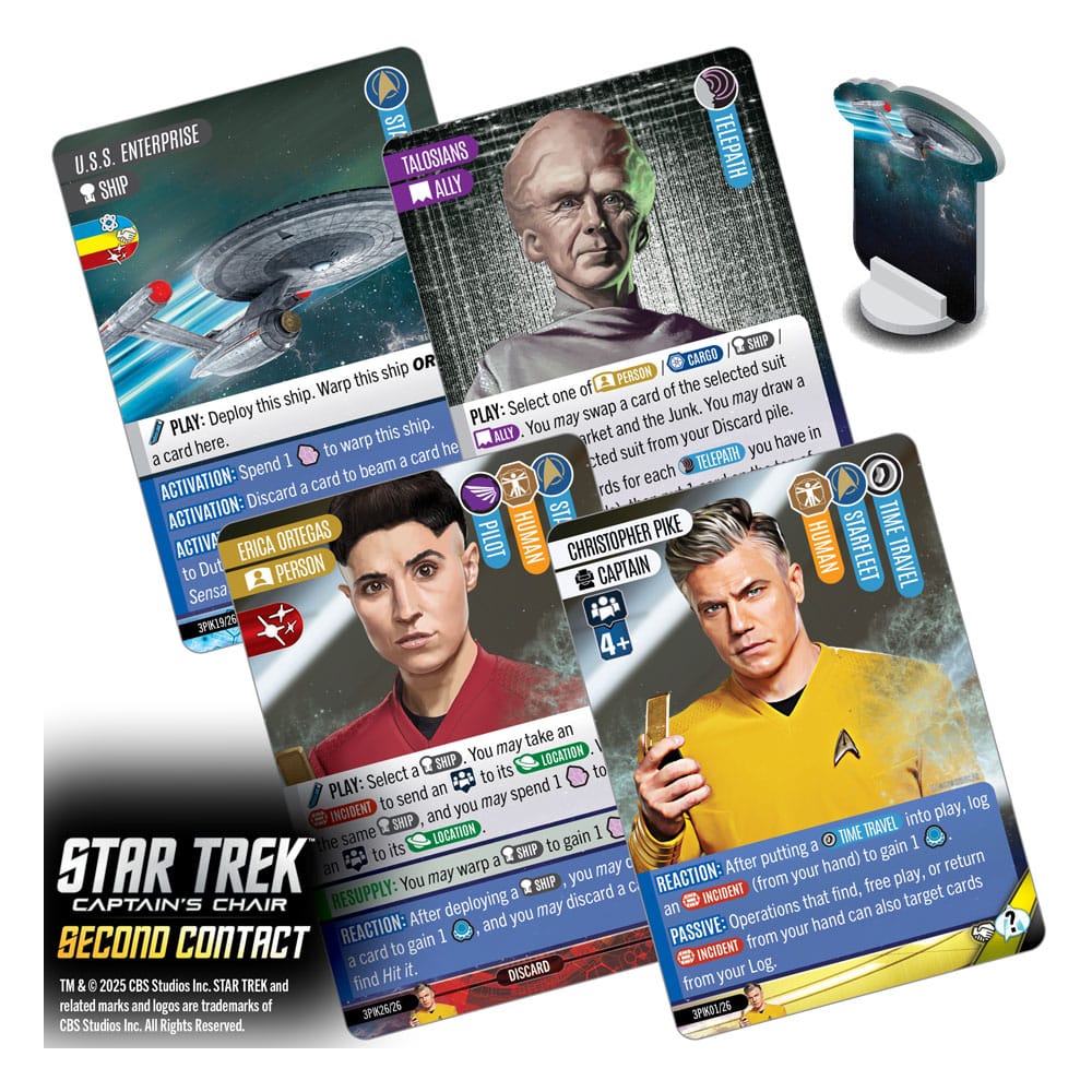 Star Trek: Captain's Chair Game jeu de cartes Second Contact *ANGLAIS*