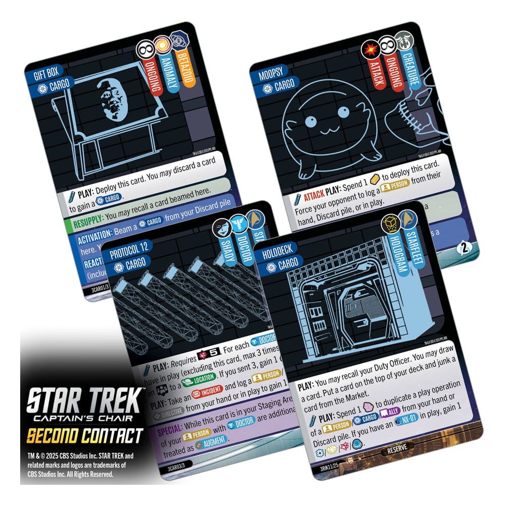 Star Trek: Captain's Chair Game jeu de cartes Second Contact *ANGLAIS*
