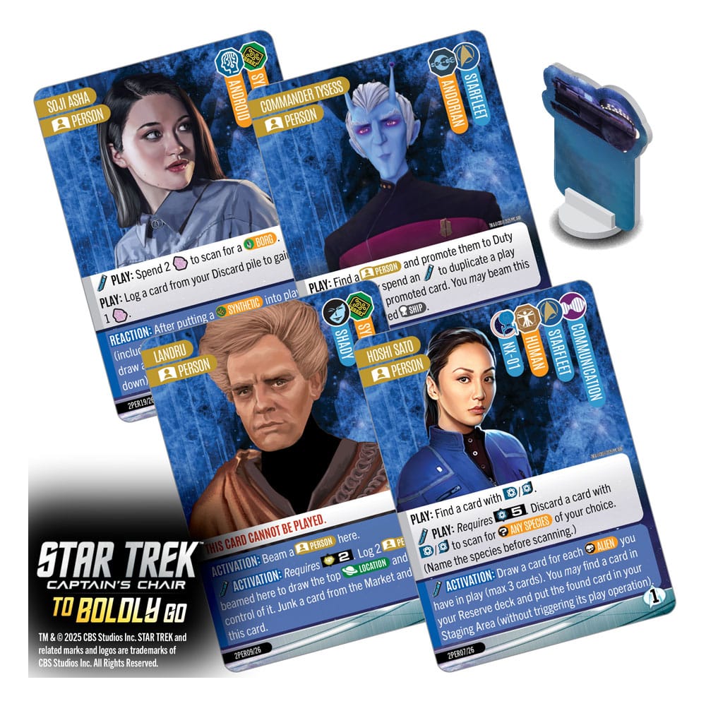 Star Trek: Captain's Chair Game jeu de cartes To Boldly Go *ANGLAIS*