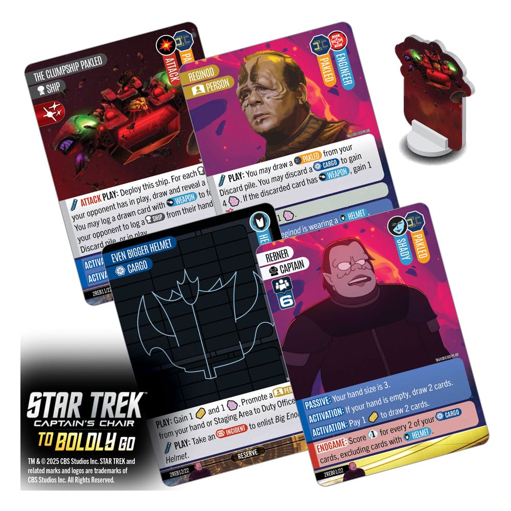 Star Trek: Captain's Chair Game jeu de cartes To Boldly Go *ANGLAIS*
