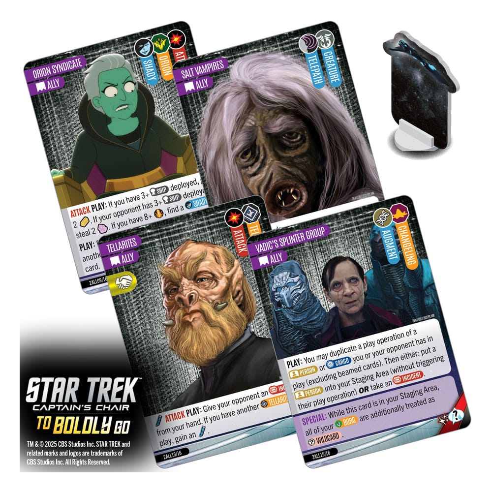 Star Trek: Captain's Chair Game jeu de cartes To Boldly Go *ANGLAIS*