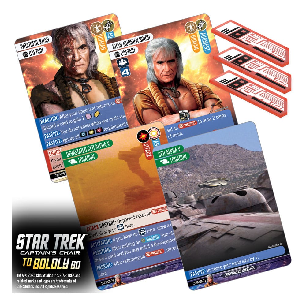 Star Trek: Captain's Chair Game jeu de cartes To Boldly Go *ANGLAIS*