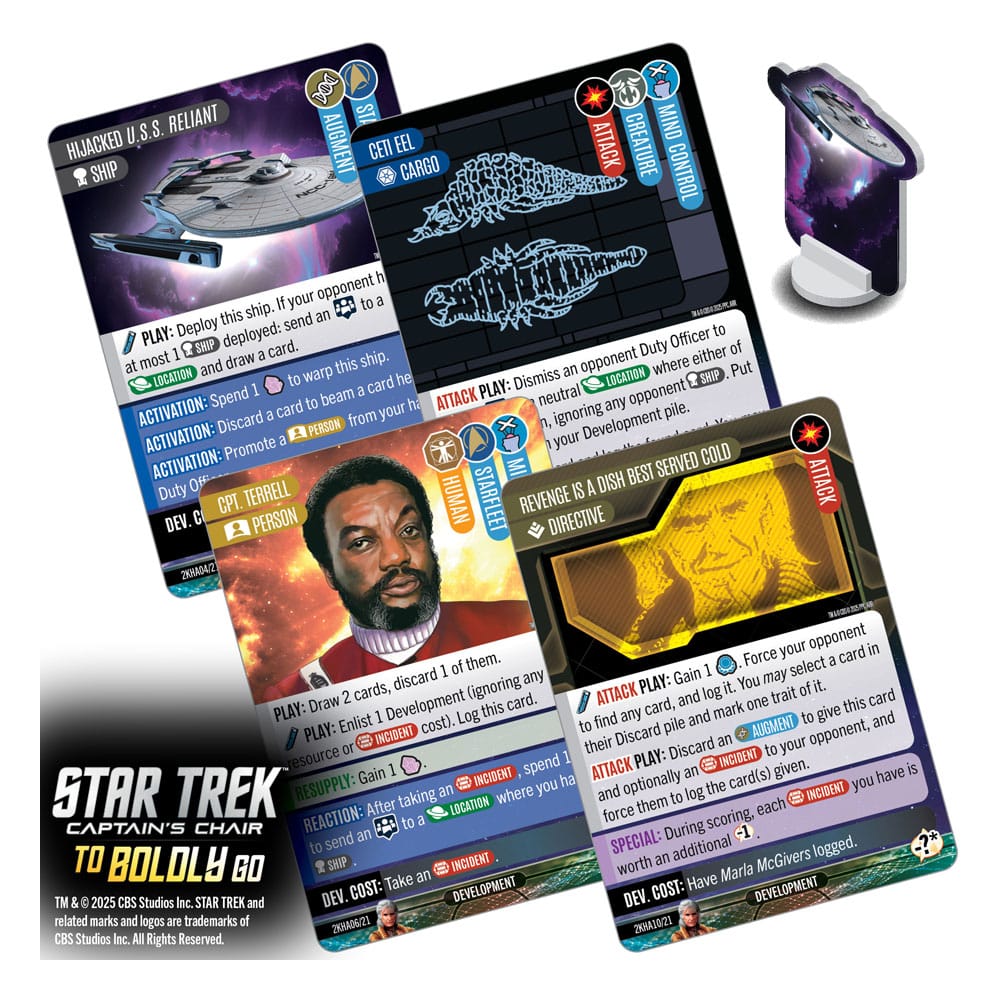 Star Trek: Captain's Chair Game jeu de cartes To Boldly Go *ANGLAIS*