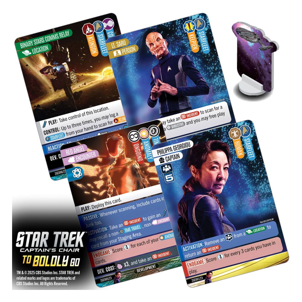 Star Trek: Captain's Chair Game jeu de cartes To Boldly Go *ANGLAIS*