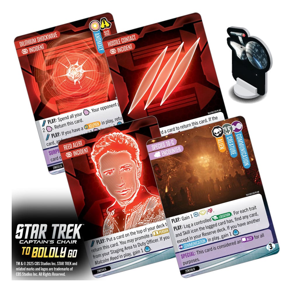 Star Trek: Captain's Chair Game jeu de cartes To Boldly Go *ANGLAIS*
