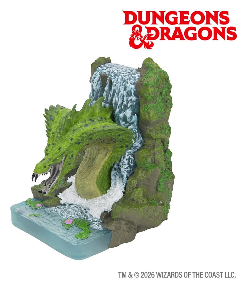 D&D serre-livres Dragon Vert 18 cm