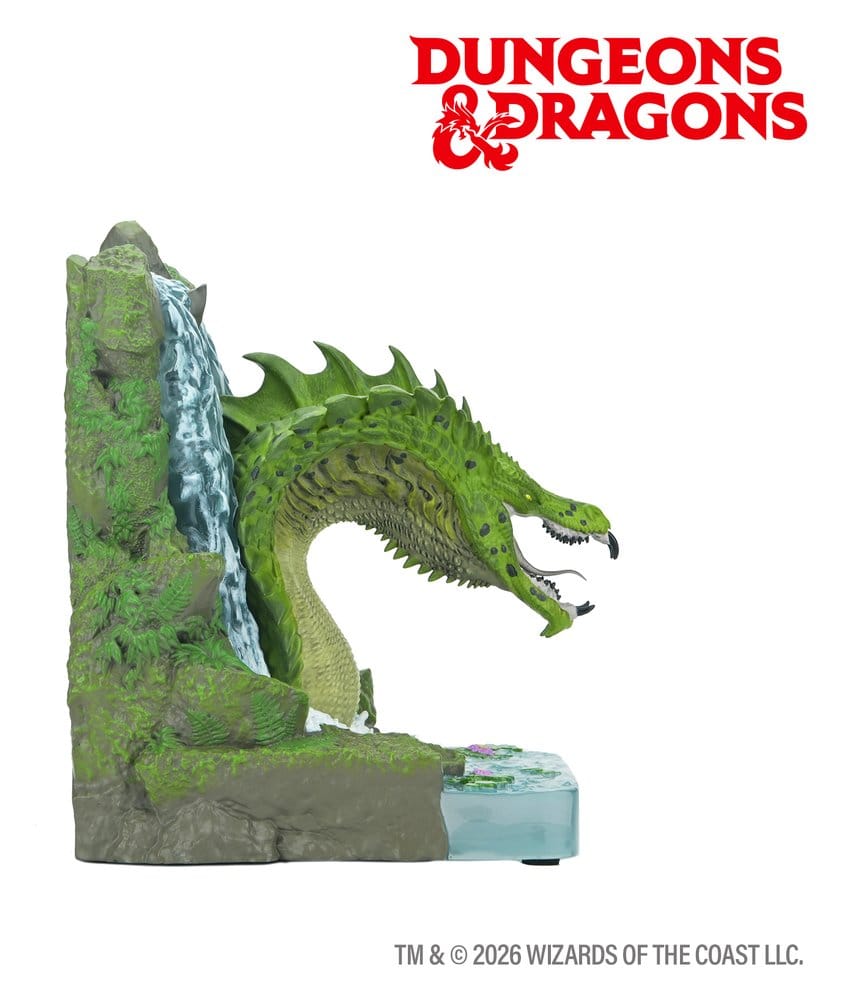 D&D serre-livres Dragon Vert 18 cm