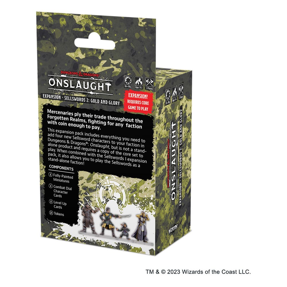 Dungeons & Dragons extension jeu de figurines Expansion - Sellswords 2 - Gold and Glory *ANGLAIS*