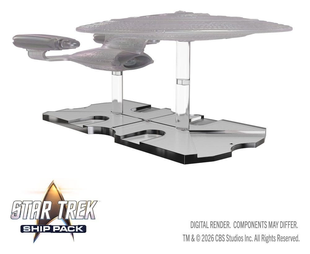 Star Trek Ship Pack Boxed miniatures prépeintes U.S.S. Enterprise - 60th Anniversary Edition 22 cm