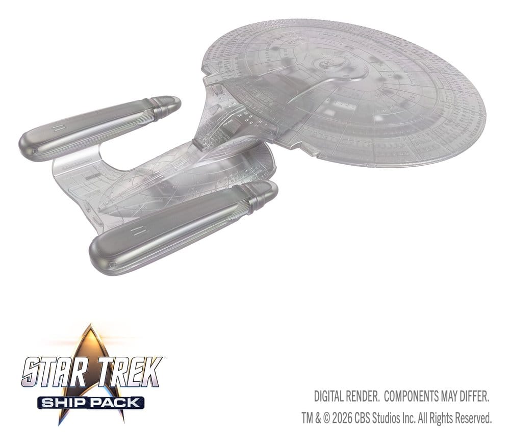 Star Trek Ship Pack Boxed miniatures prépeintes U.S.S. Enterprise - 60th Anniversary Edition 22 cm