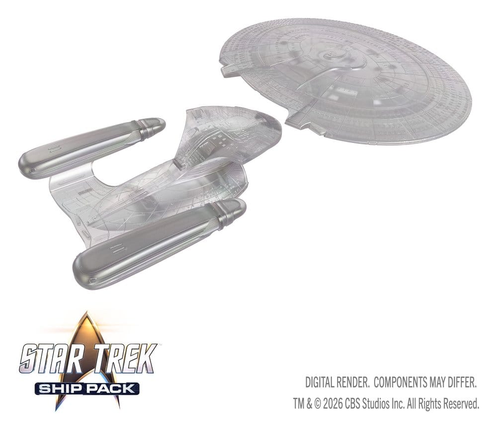 Star Trek Ship Pack Boxed miniatures prépeintes U.S.S. Enterprise - 60th Anniversary Edition 22 cm