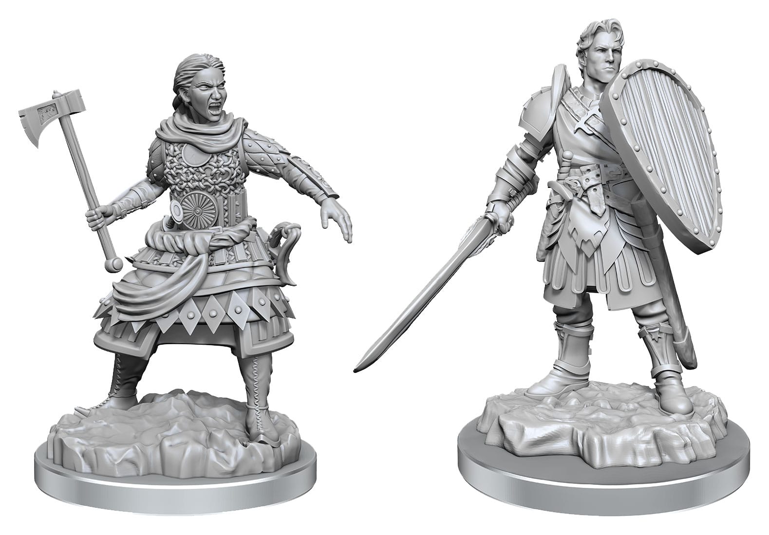 D&D Nolzur's Marvelous Miniatures pack 2 miniatures à peindre Human Fighters
