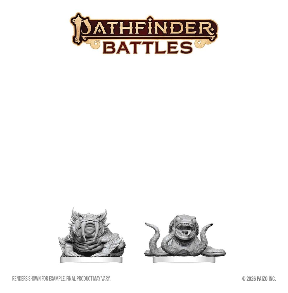 Pathfinder Battles Deep Cuts miniature à peindre Bogwid & Slurk 13 cm