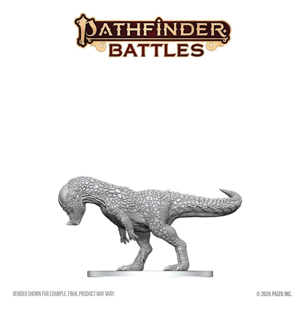 Pathfinder Battles Deep Cuts miniature à peindre Pachycephalosaurus 13 cm