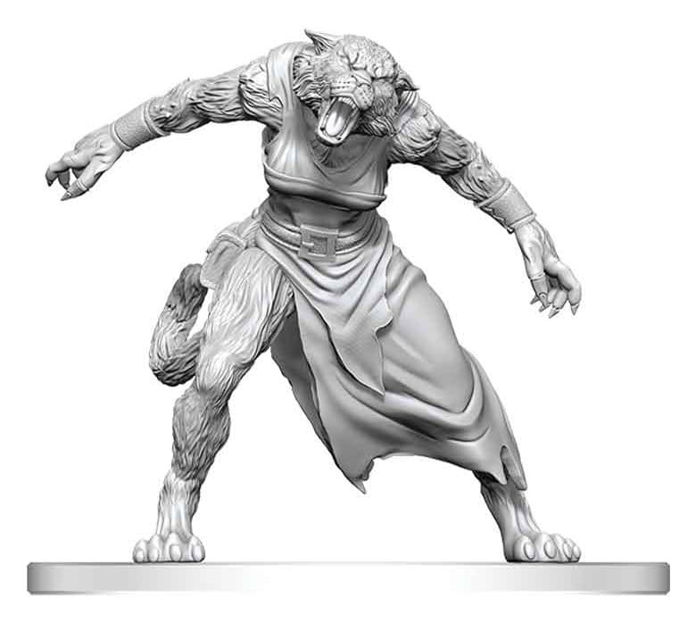 Pathfinder Battles Deep Cuts miniature à peindre Homme-tigre 13 cm