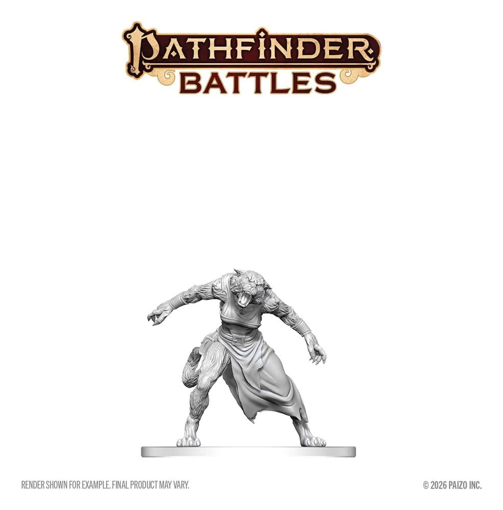 Pathfinder Battles Deep Cuts miniature à peindre Homme-tigre 13 cm