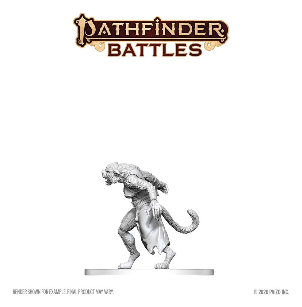 Pathfinder Battles Deep Cuts miniature à peindre Homme-tigre 13 cm